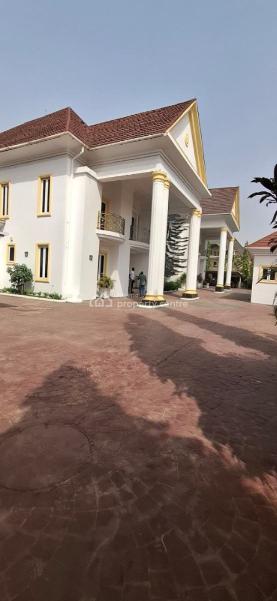 Standard and Spacious 5 Bedroom with a Bq, Guzape District, Abuja, Semi-detached Duplex for Rent