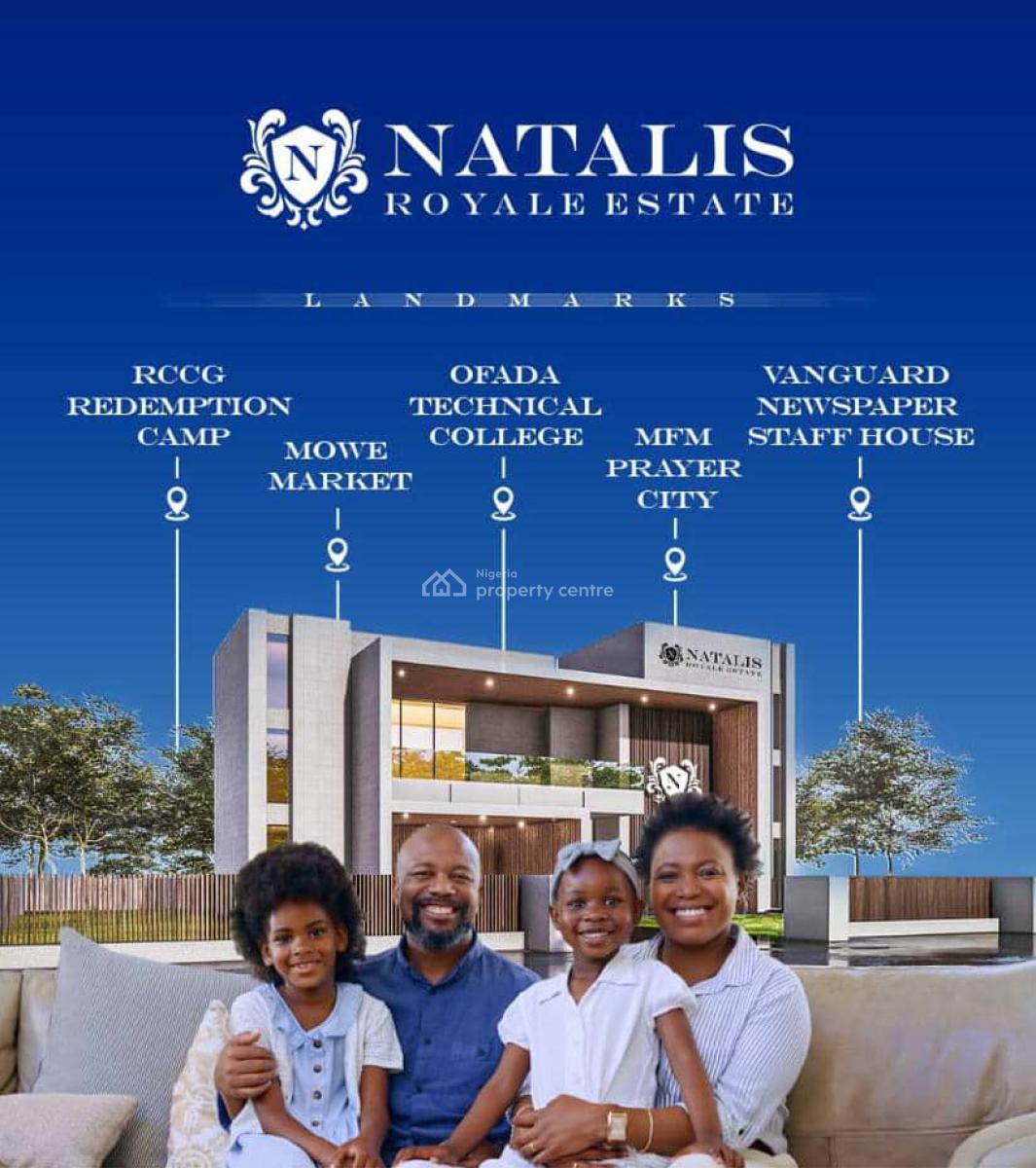 Affordable Land with Registered Survey, Natalis Royale Estate, Mowe Ofada, Ogun, Residential Land for Sale