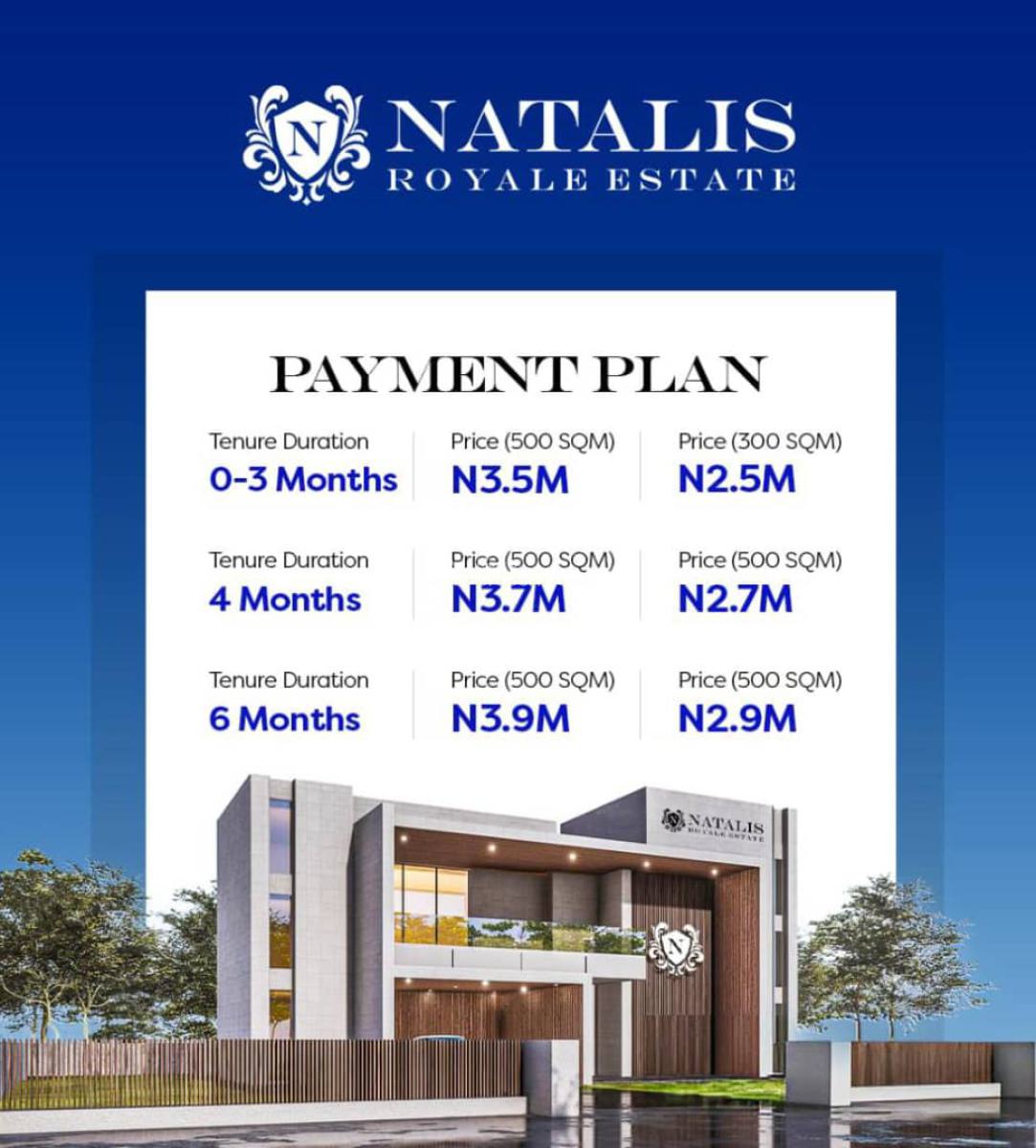 Verified and Secured Land with Registered Survey, Natalis Royale Estate, Mowe Ofada, Ogun, Residential Land for Sale