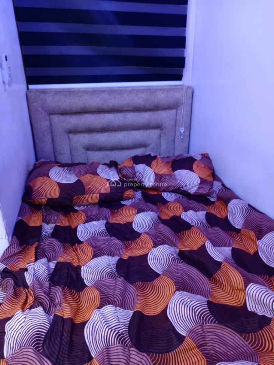 a Furnished Self Contain with Bed, Tv, Ac, 24 Hours Electricity, Yaba, Lagos, Self Contain (single Rooms) for Rent