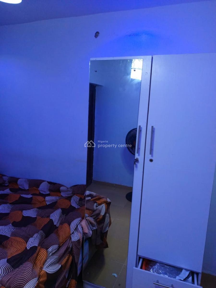 a Furnished Self Contain with Bed, Tv, Ac, 24 Hours Electricity, Yaba, Lagos, Self Contain (single Rooms) for Rent