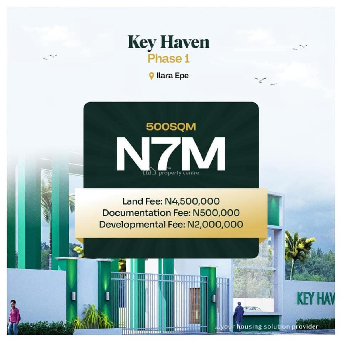 Buy and Build Land with Deed of Assignment and Registered Survey Plan, Key Haven Phase 1, Ilara, Epe, Lagos, Mixed-use Land for Sale