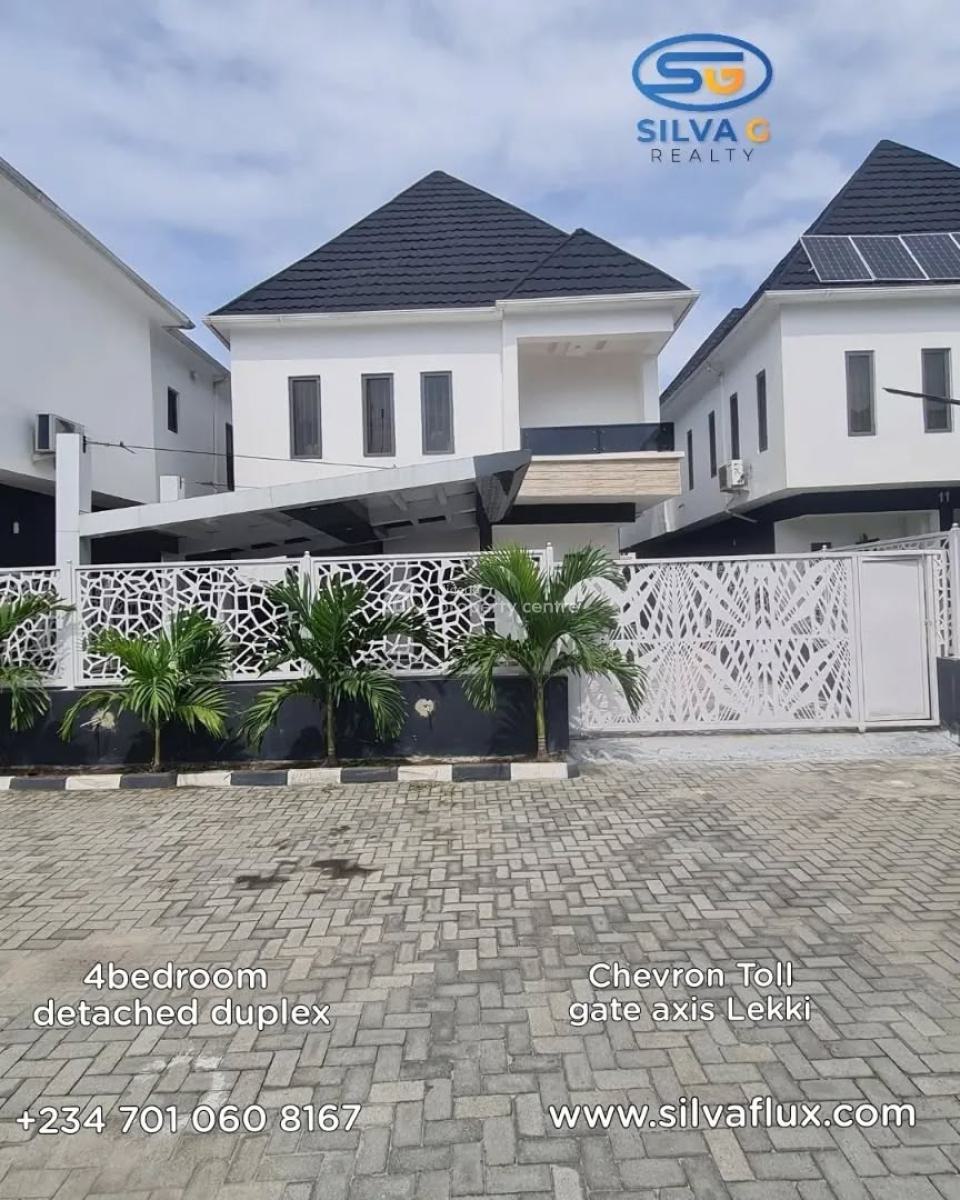 4bedroom Detached Duplex at Chevron Toll Gate Axis Lekki Lagos, Chevron Toll Gate Axis Lekki, Lekki, Lagos, House for Rent