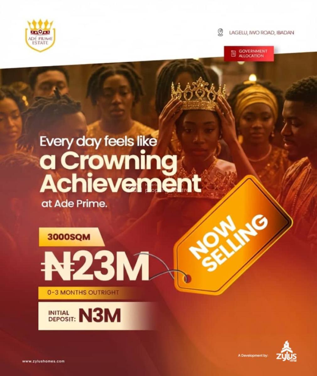 Invest in Buy & Land with C of O, Ade Prime Estate, Lagelu, Ibadan, Oyo, Residential Land for Sale