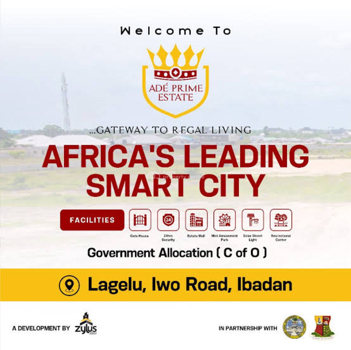Invest in Buy & Land with C of O, Ade Prime Estate, Lagelu, Ibadan, Oyo, Residential Land for Sale