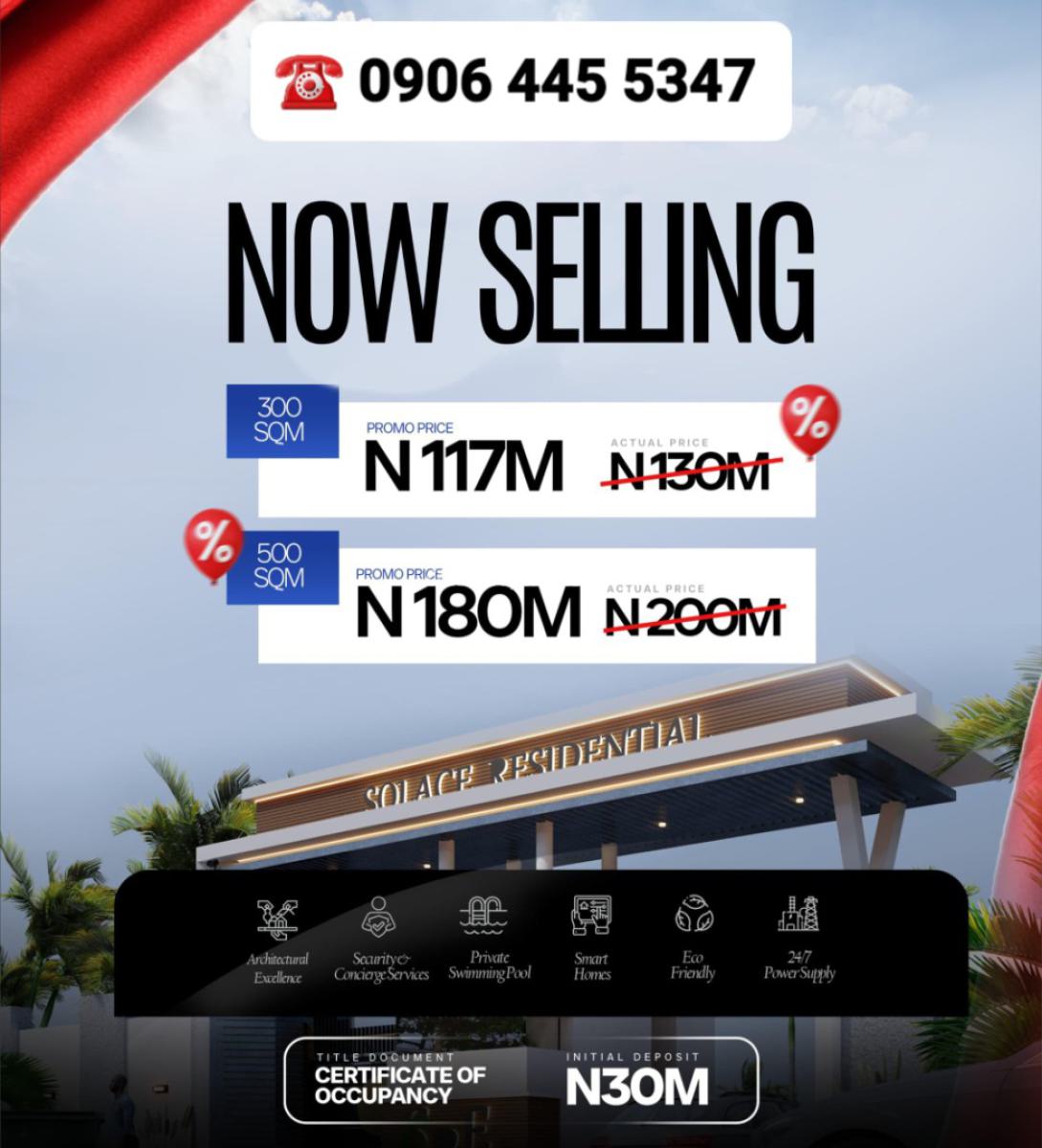 Plots of Land with C of O, Chevron, Lekki, Lagos, Residential Land for Sale