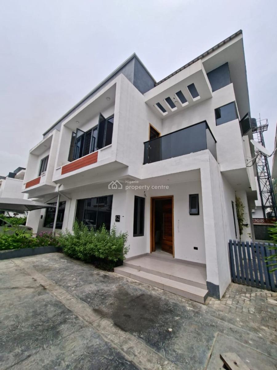 Fully Service 4bedroom Terrace Duplex with Fitted Kitchen with Ameniti, Platinum Way/ Osapa, Lekki, Lagos, Terraced Duplex for Rent