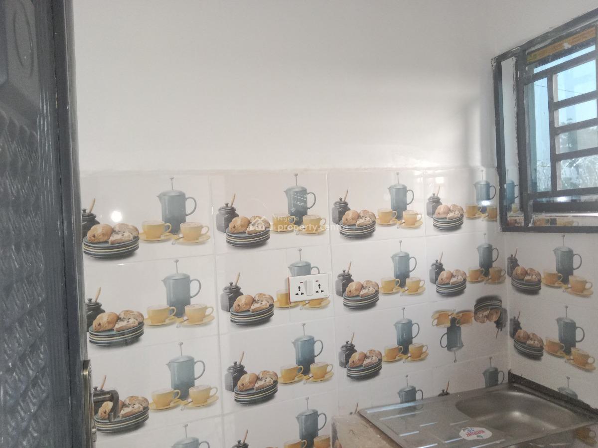 a Big Brand New Self Contain in a Fenced and Gated Compound with Water, Close to Kabusa Gardens Estate Along Sunnyvale Junction Road, Lokogoma District, Abuja, Self Contain (single Rooms) for Rent