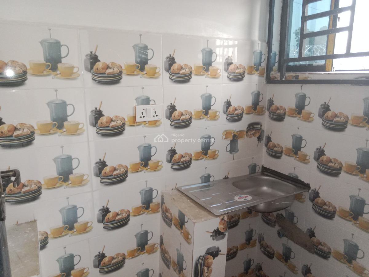 a Big Brand New Self Contain in a Fenced and Gated Compound with Water, Close to Kabusa Gardens Estate Along Sunnyvale Junction Road, Lokogoma District, Abuja, Self Contain (single Rooms) for Rent