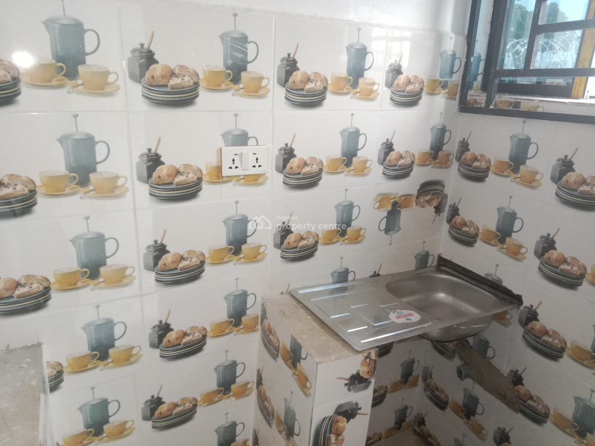 a Big Brand New Self Contain in a Fenced and Gated Compound with Water, Close to Kabusa Gardens Estate Along Sunnyvale Junction Road, Lokogoma District, Abuja, Self Contain (single Rooms) for Rent