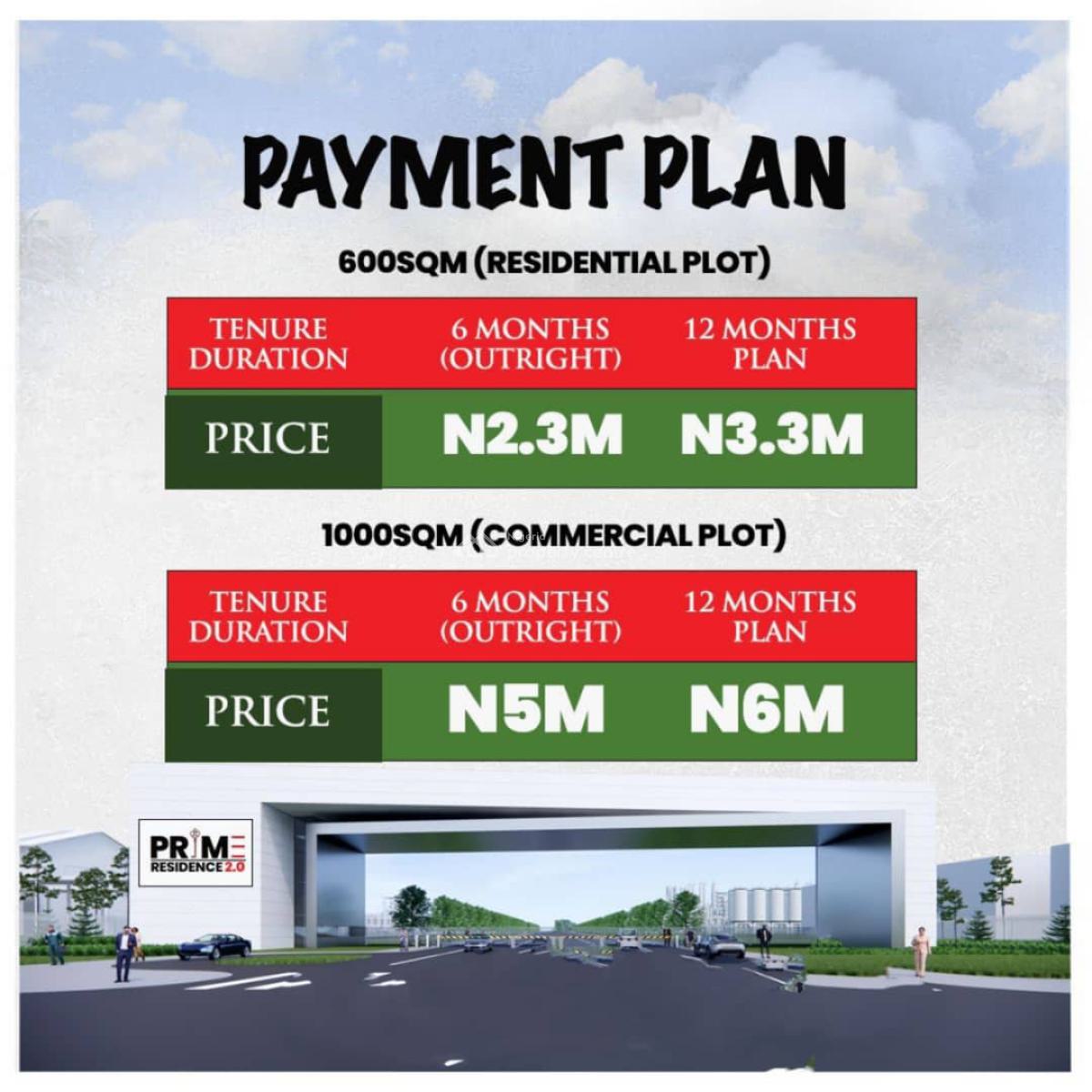 Land with Registered Survey and Deed of Assignments, Prime Residence 2.0 Located Off Ijebu Ikorodu Road Igbefun, Km 46, Ogun, Commercial Land for Sale