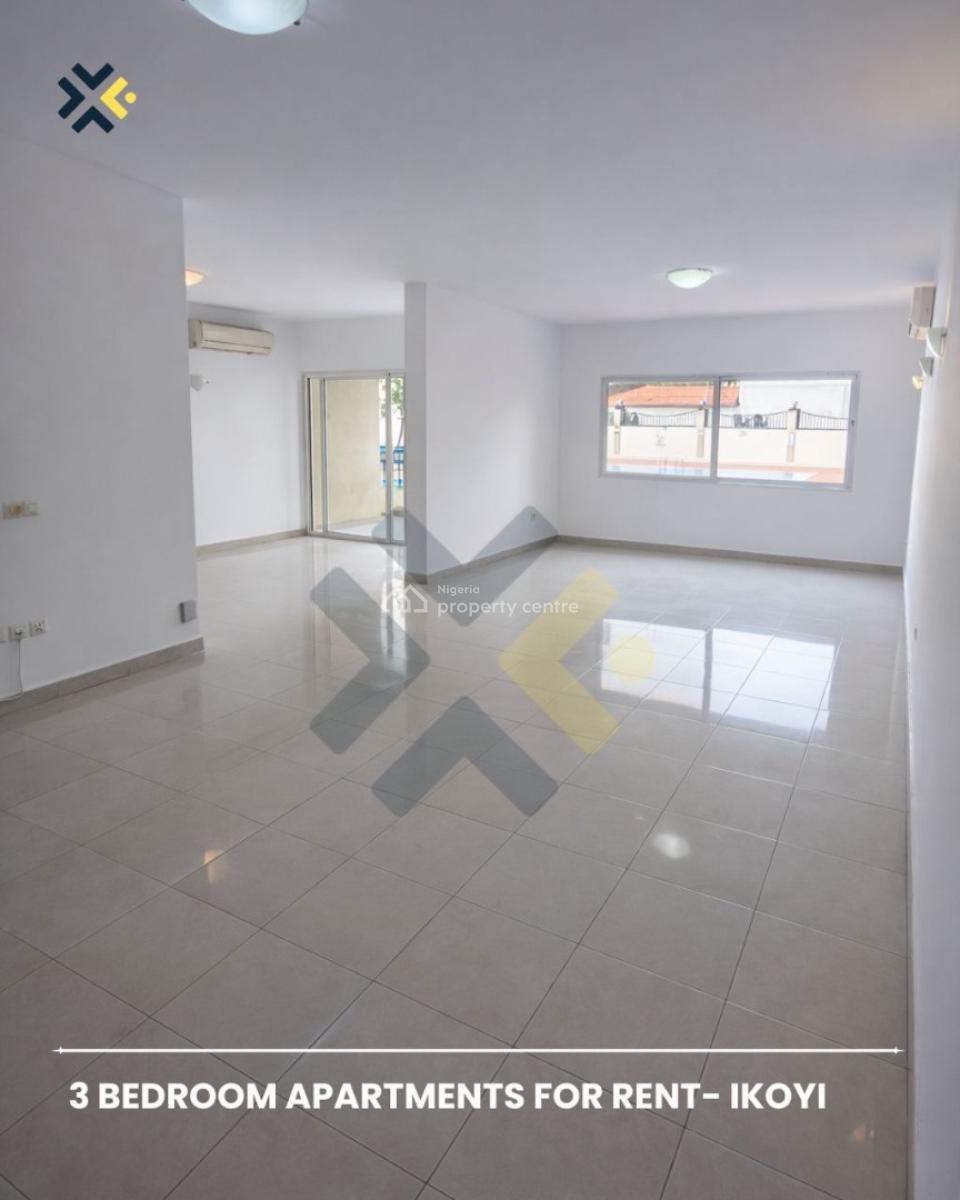 Luxury 3 Bedroom with Bq Pool Gym Tennis Court, Gerrard, Old Ikoyi, Ikoyi, Lagos, Flat / Apartment for Rent