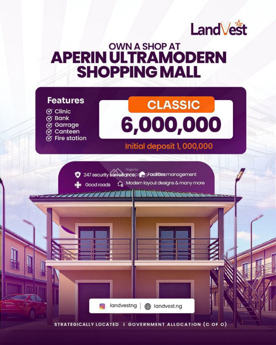 Units of Ultra Modern Shopping Complex, Aperin Ultramodern Shopping Mall, Ibadan, Oyo, Shop for Sale