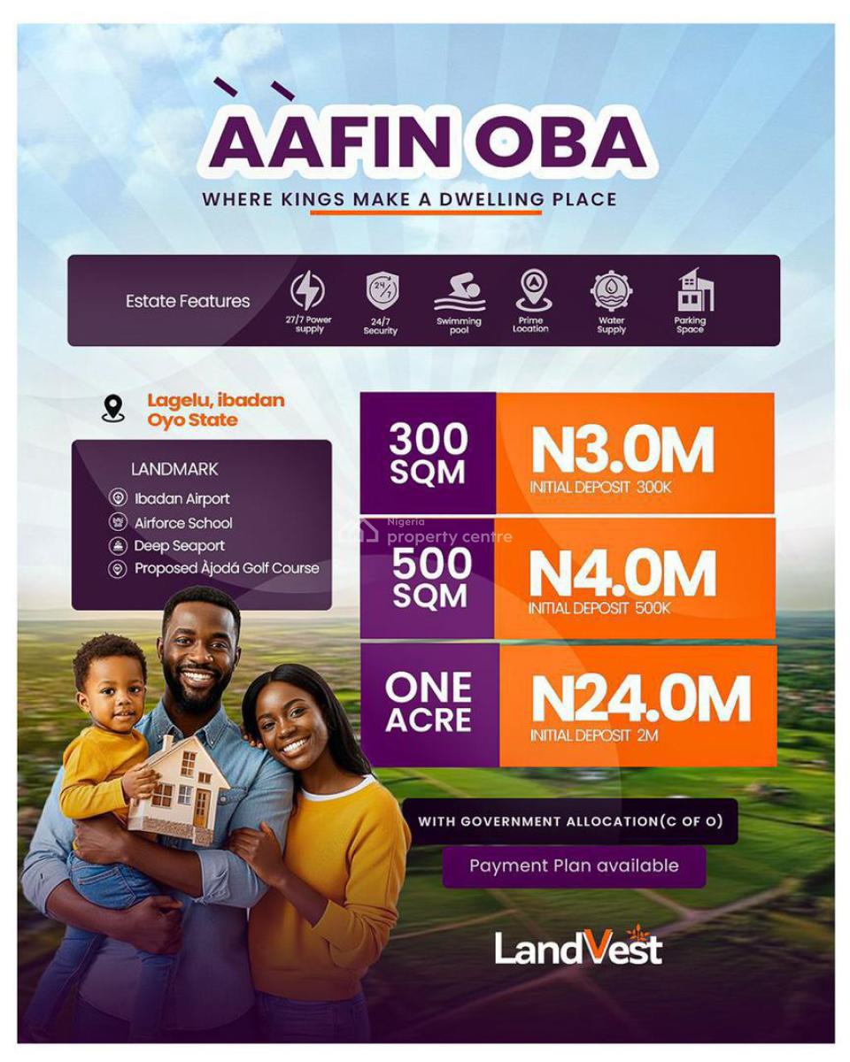 Invest in Ibadan Land with Government Allocation (c of O), Aafin Oba Estate, Lagelu, Ibadan, Oyo, Mixed-use Land for Sale