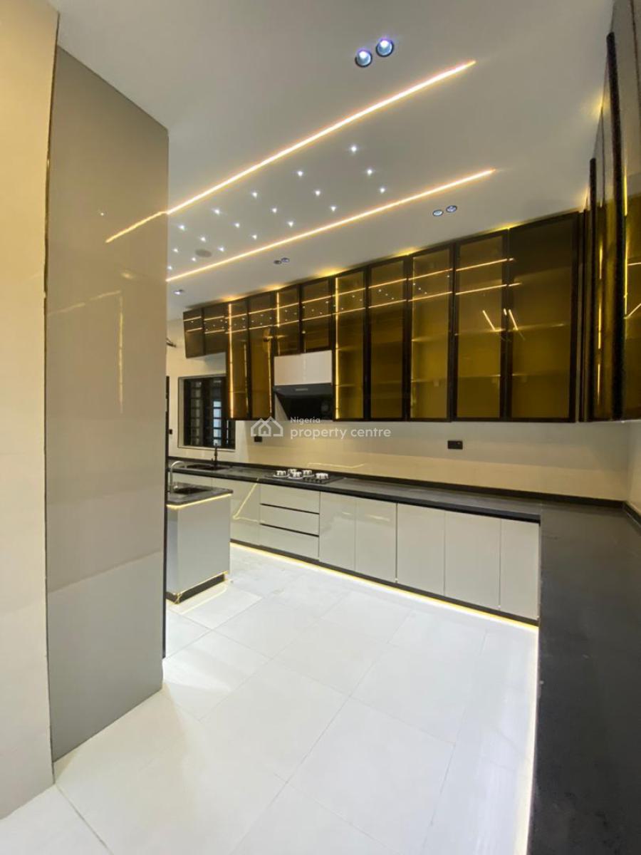 Contemporary 5 Bedroom Fully Detached Duplex with Bq in an Estate, Chevron, Lekki, Lagos, Detached Duplex for Sale