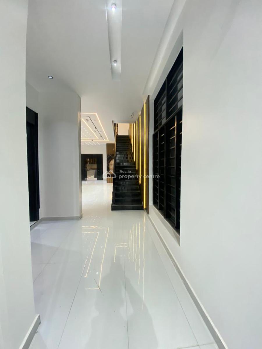 Contemporary 5 Bedroom Fully Detached Duplex with Bq in an Estate, Chevron, Lekki, Lagos, Detached Duplex for Sale