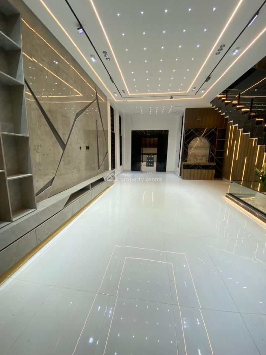 Contemporary 5 Bedroom Fully Detached Duplex with Bq in an Estate, Chevron, Lekki, Lagos, Detached Duplex for Sale