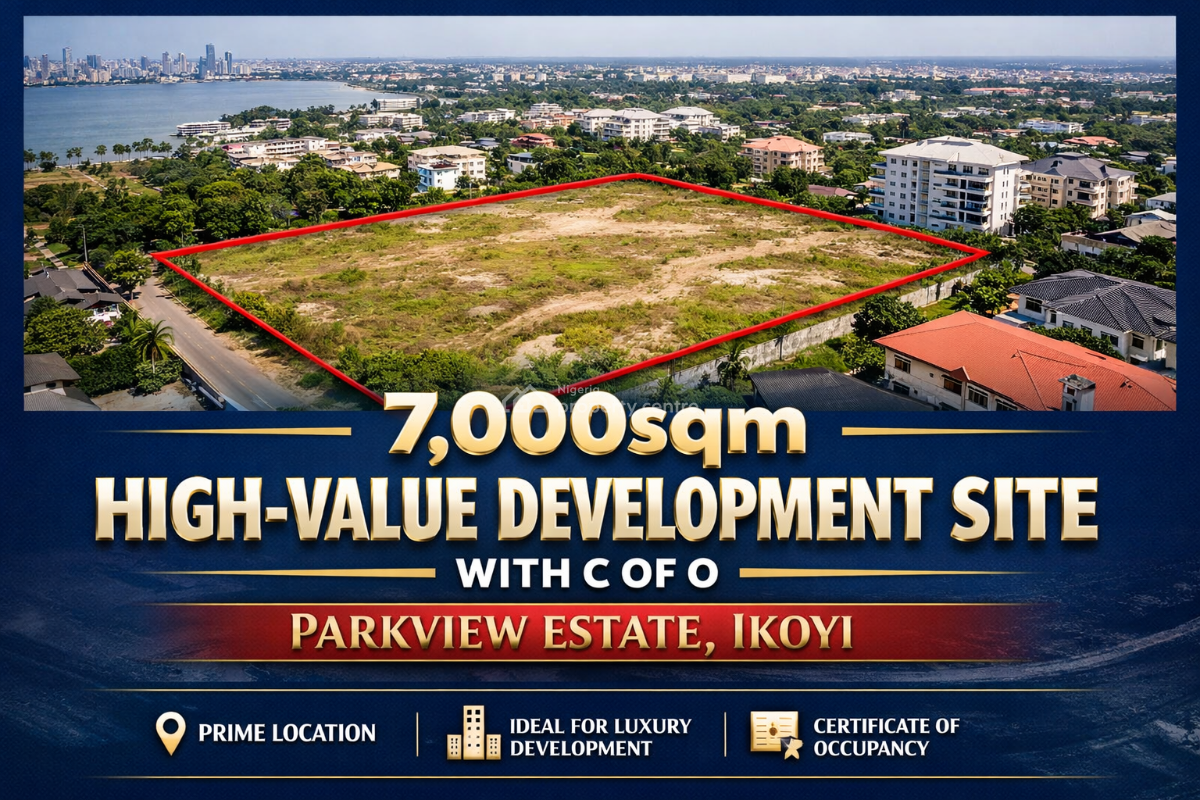 7,000sqm High-value Development Site with C of O, Parkview, Ikoyi, Lagos, Mixed-use Land for Sale