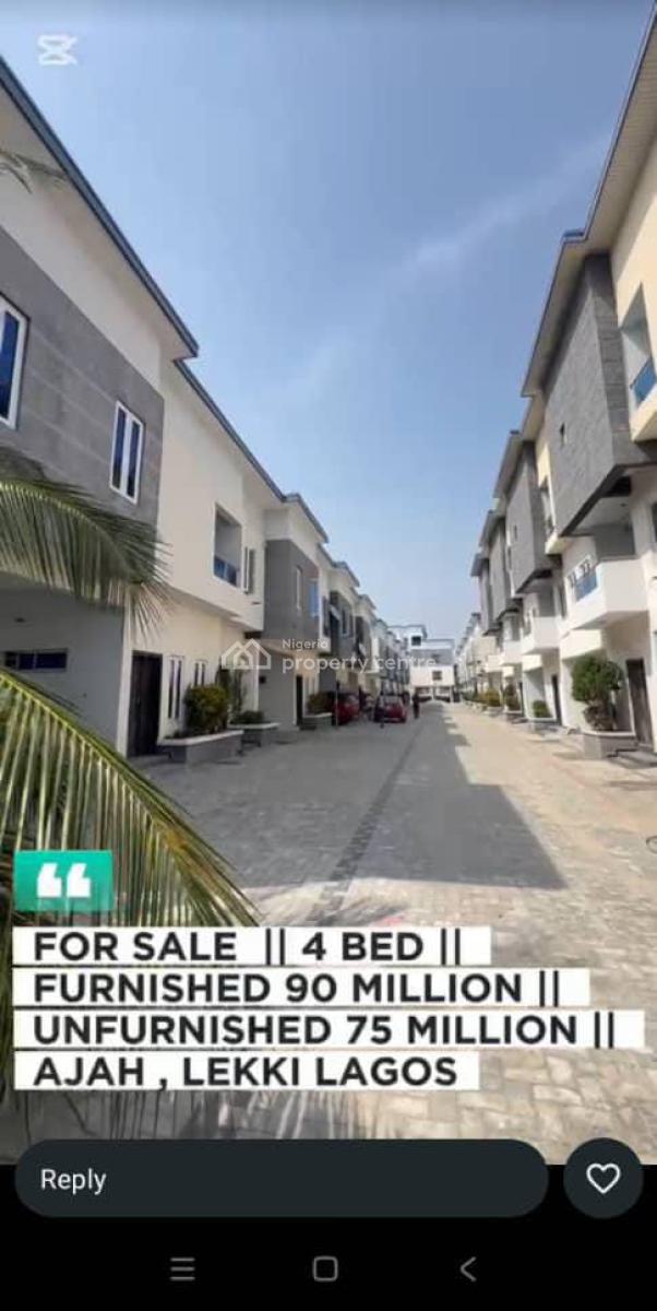 4 Bedroom Terrace Duplex, Lekki Phase 2, Lekki, Lagos, Terraced Duplex for Sale