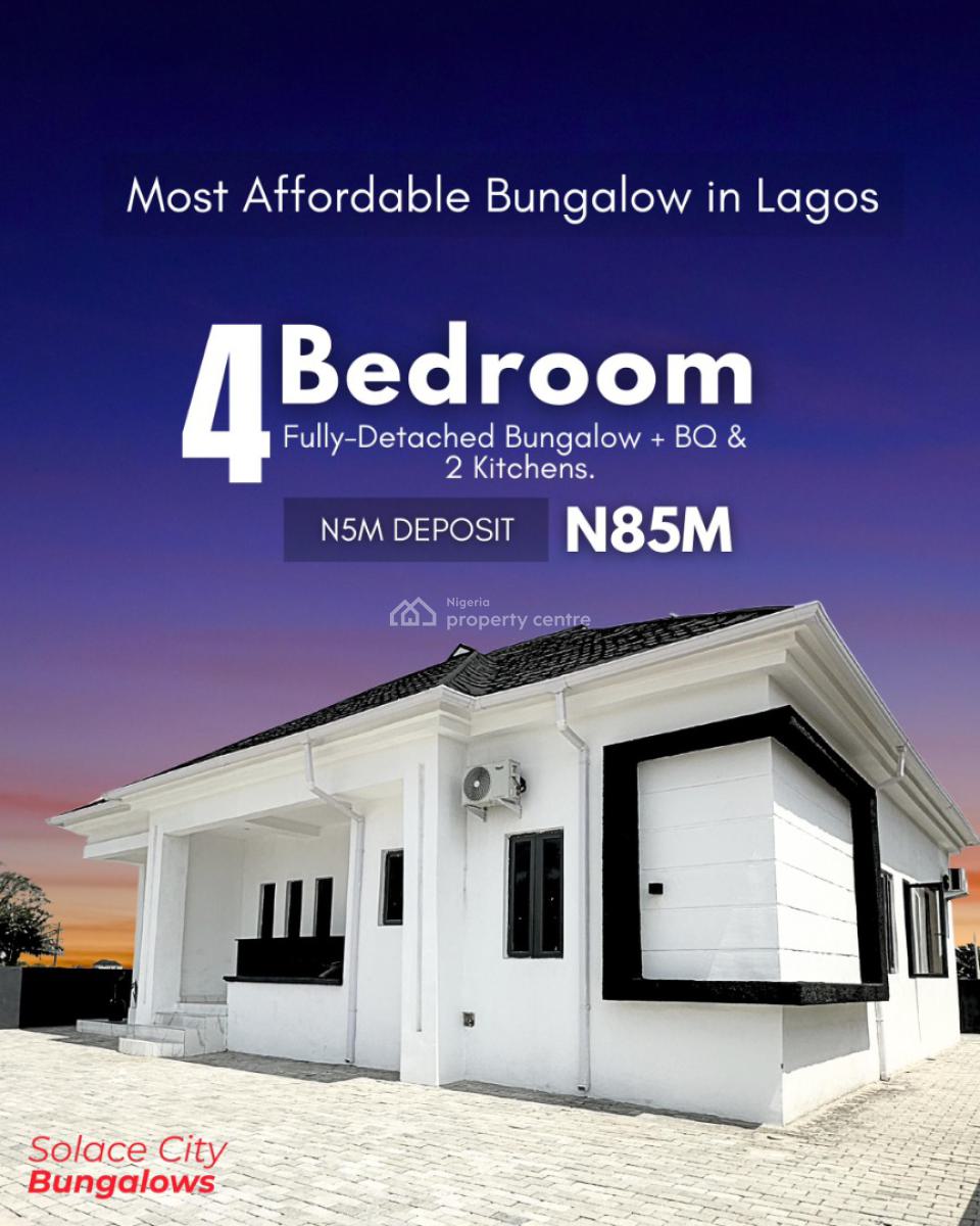 Luxury 3&4 Bedroom Bungalow with Bq and Double Kitchen, Ibeju-lekki, Eleranigbe, Ibeju Lekki, Lagos, Detached Bungalow for Sale