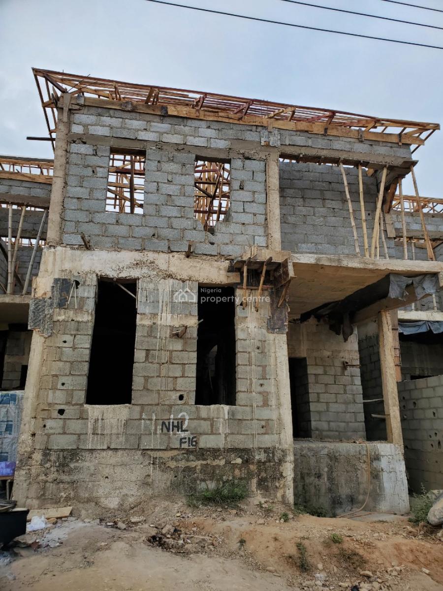 Semi-finished 4-bedroom Terrace Duplex  + Bq, Asokoro District, Abuja, Terraced Duplex for Sale