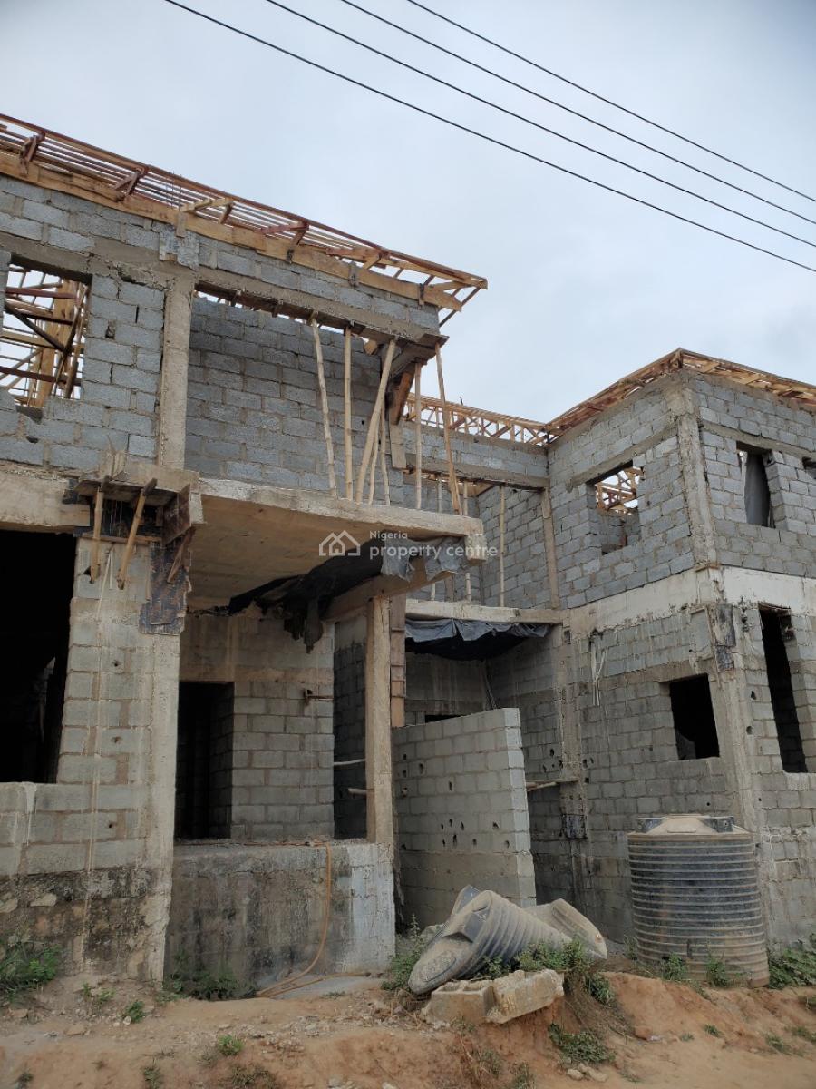 Semi-finished 4-bedroom Terrace Duplex  + Bq, Asokoro District, Abuja, Terraced Duplex for Sale