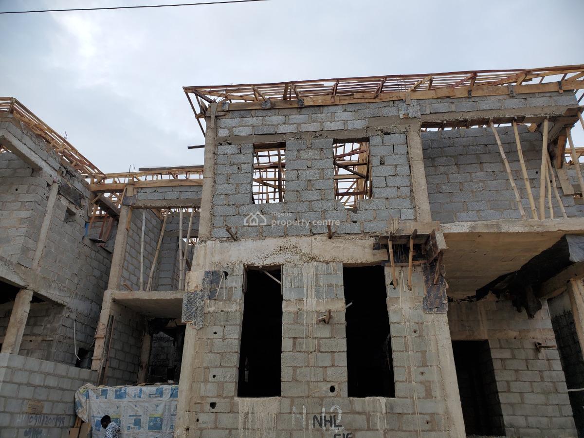 Semi-finished 4-bedroom Terrace Duplex  + Bq, Asokoro District, Abuja, Terraced Duplex for Sale