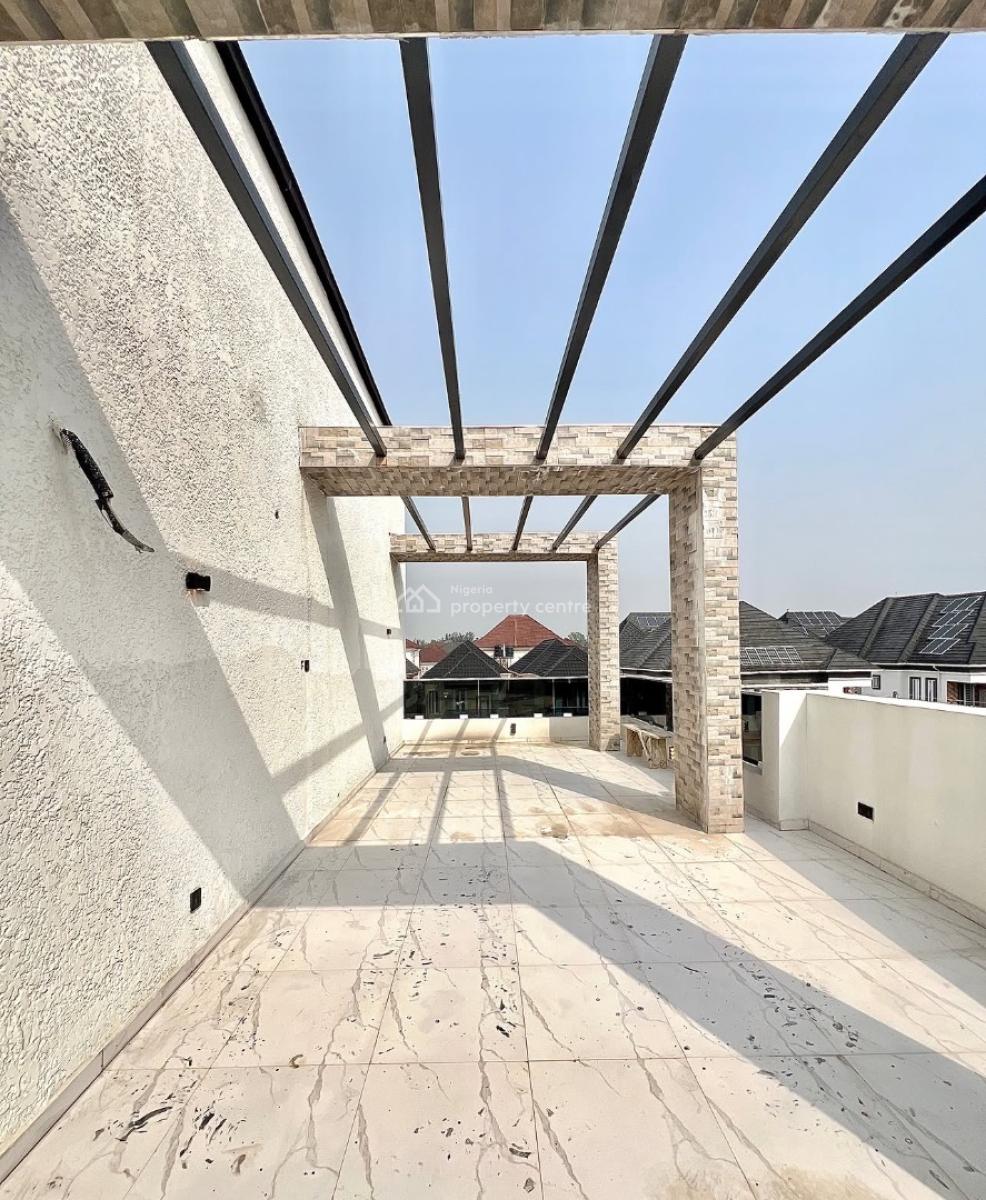 Luxury 5 Bedroom Fully Detached with Rooftop Terrace Duplex with Bq, Secure Estate at Chevron Drive, Lekki, Lagos, Detached Duplex for Sale