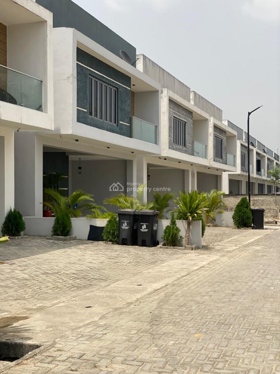 New and Serviced with 24/7 Power Supply 3 Bedroom En-suite Terraced Du, Abraham Adesanya Ogombo Road, Ajah, Lagos, Terraced Duplex for Rent