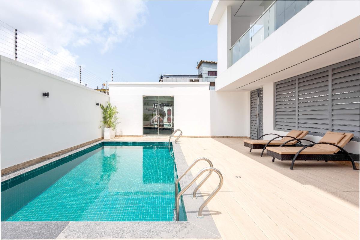 Luxury & Spacious 2 Bedrooms Maisonette with 2 Balconies, Pool and Gym, Indigo Residence, The Rock Drive, Lekki Phase 1, Lekki, Lagos, Flat / Apartment Short Let