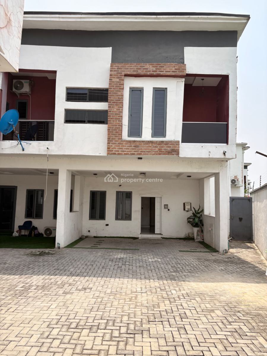 4 Bedroom Corner Piece Terraced Duplex with Swimming Pool and Gym, Before Orchid Enyo Filling Station By Lekki 2nd Toll Gate, Lekki, Lagos, Terraced Duplex for Rent