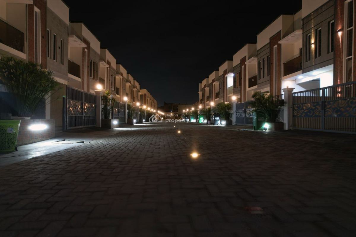 *spacious 4 Bedroom Terrace Duplex with Bq, Self Compound an, Lekki, Lagos, Terraced Duplex for Rent