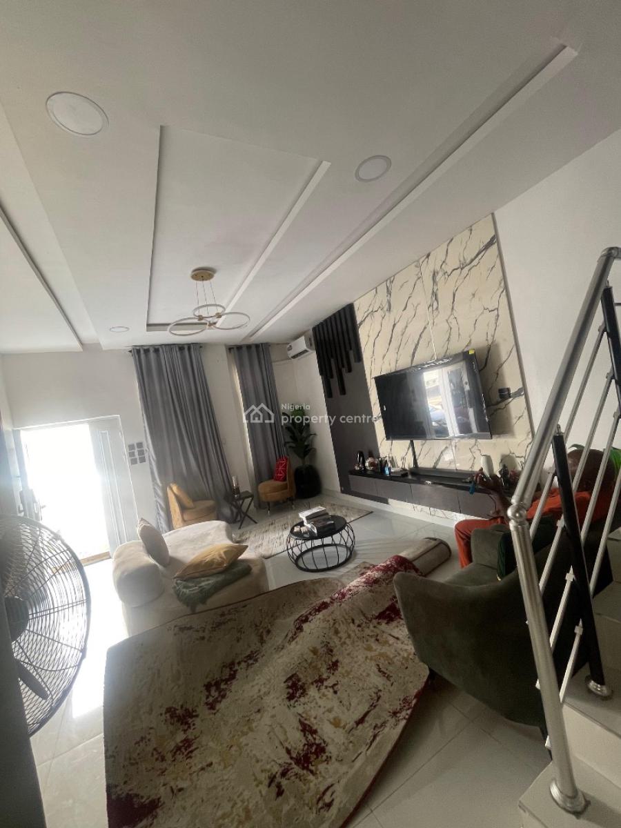 Fully Furnished 4 Bedroom Semi Detached Duplex with a Bq, Chevron, Conservation, Lekki, Lagos, Semi-detached Duplex Short Let