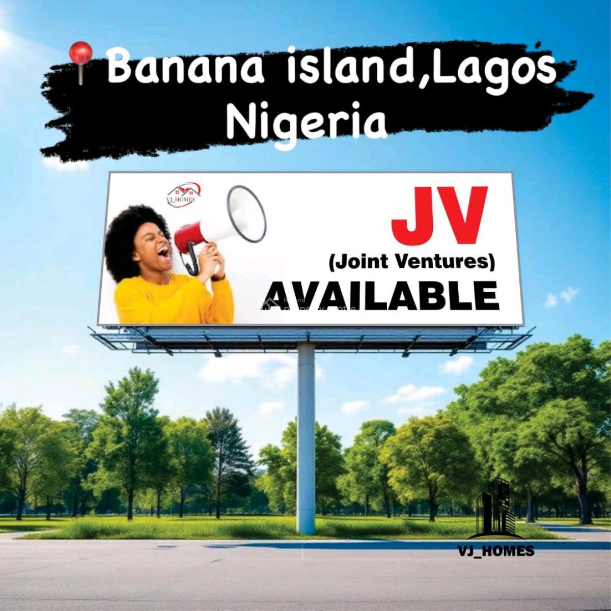 Joint Venture Development ️️️  Size3,500sqm  Locationwaterfront, Banana Island, Ikoyi, Lagos, Land Joint Venture