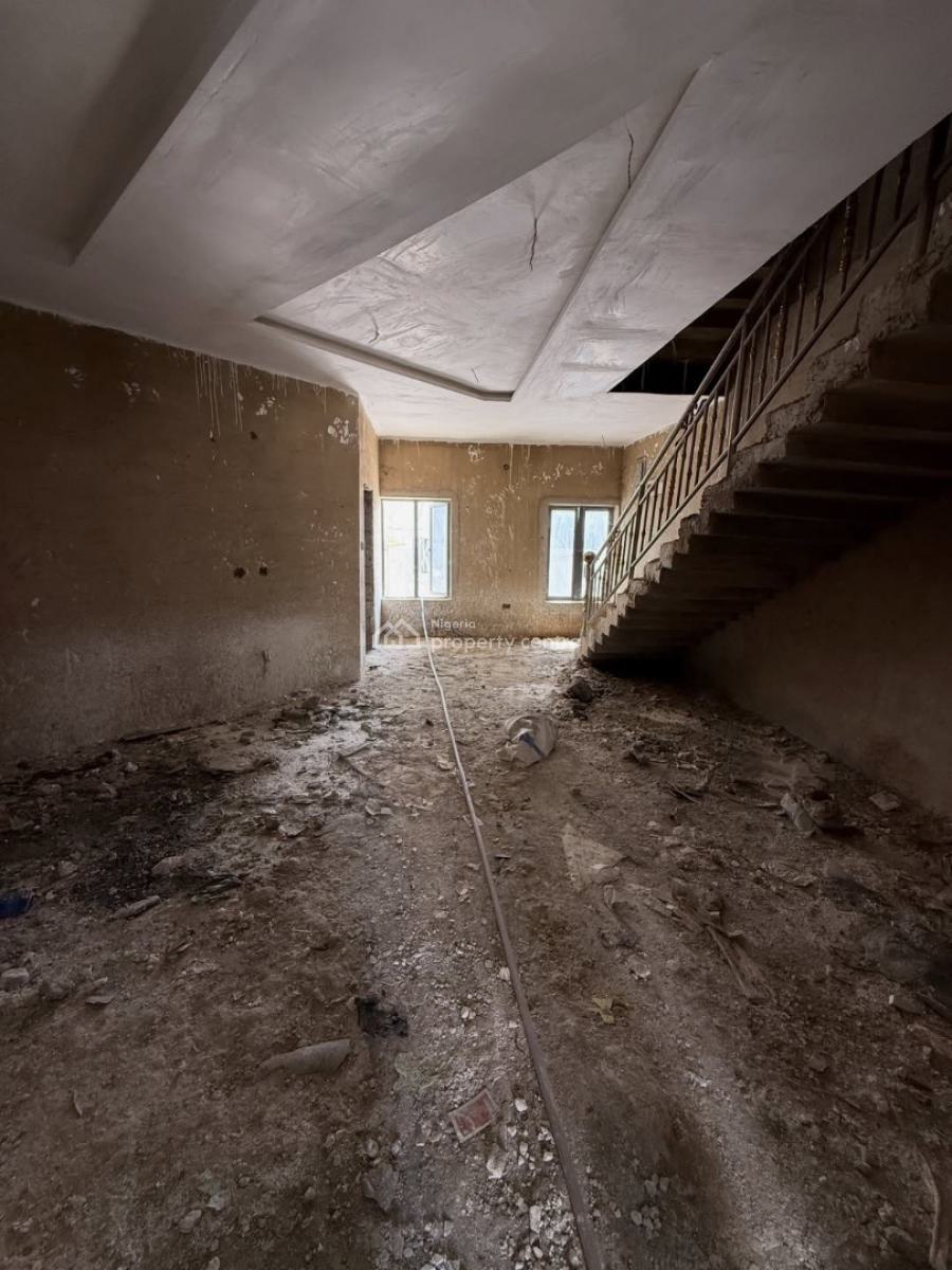 4 Bedroom Terrace Duplex with Bq(semi Finished), Katampe, Abuja, Terraced Duplex for Sale