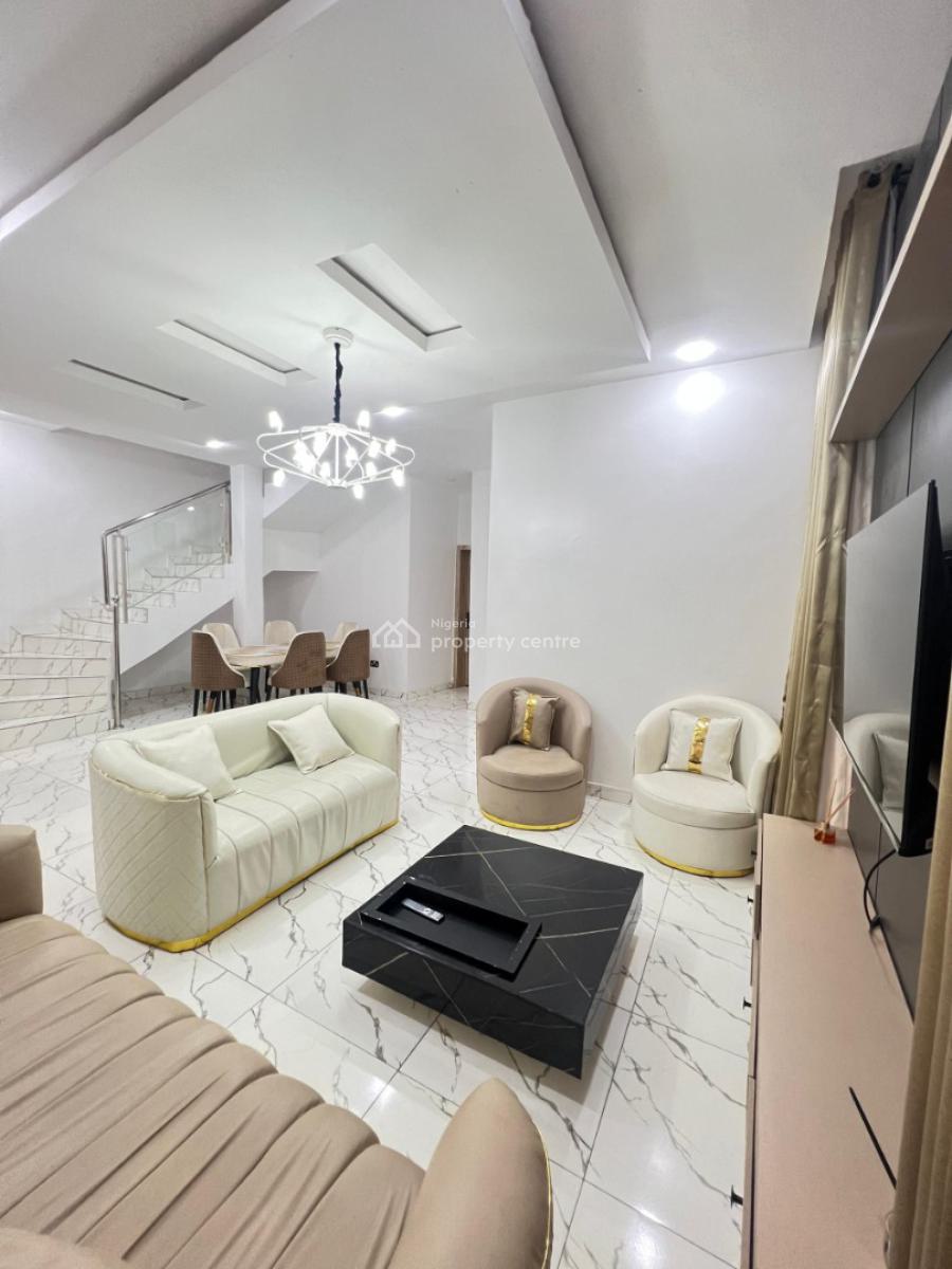 Luxury 4 Bedroom Duplex with Housekeeping and Gym, Wifi,parking Space,swimming Pool,24hrs Power Supply and Security, Ologolo, Lekki, Lagos, Flat / Apartment Short Let