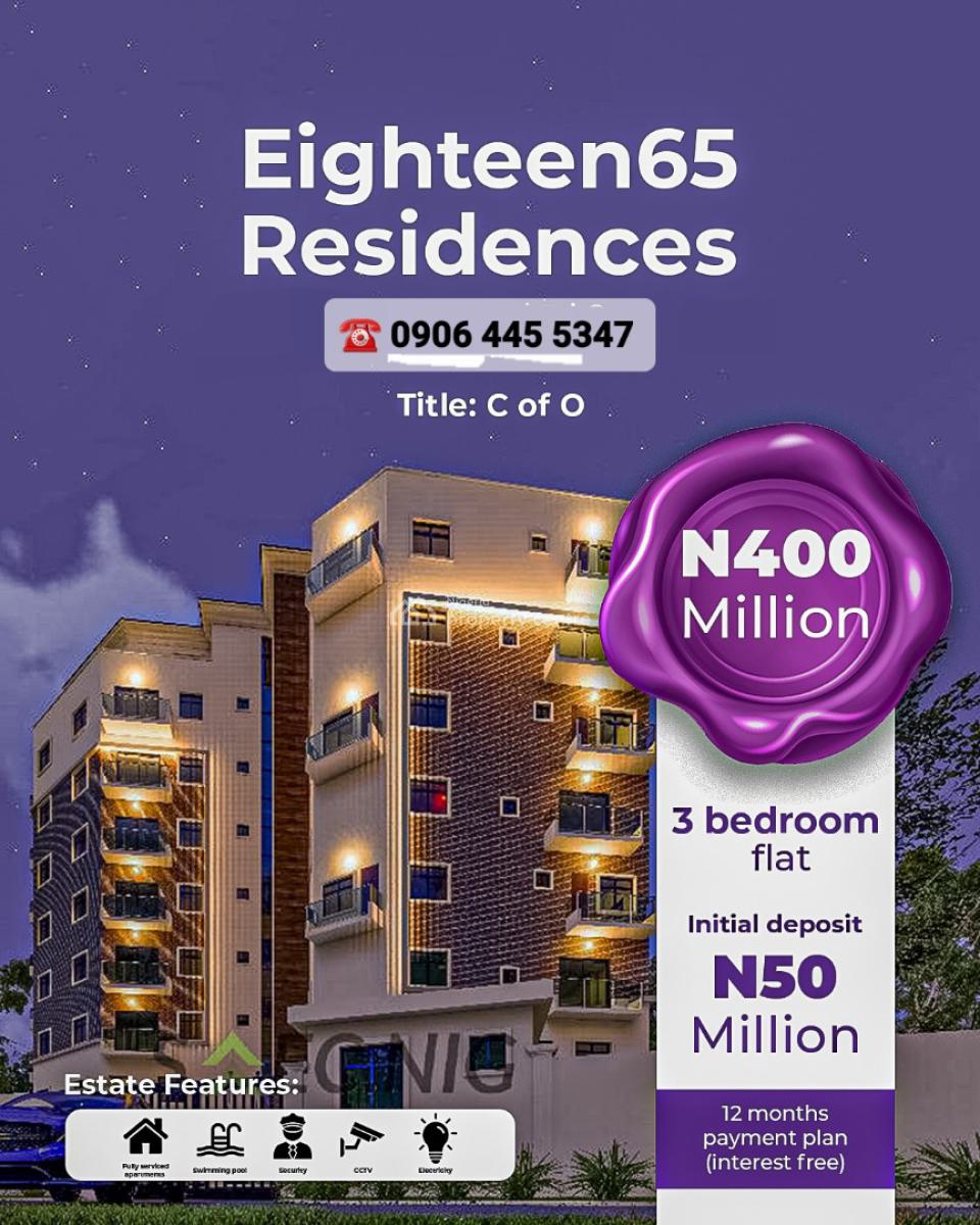 3 Bedroom Apartments in Victoria Island, Lagos, Victoria Island (vi), Lagos, Block of Flats for Sale