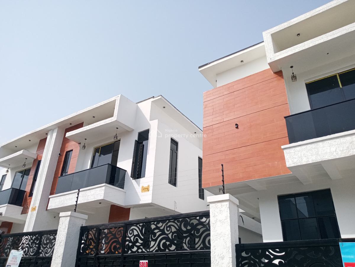 Standard Luxurious 4 Bedroom Semi Detached Duplex, Before Blanco Supermarket Ajah, Ajah, Lagos, Detached Duplex for Sale