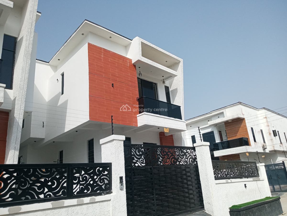 Standard Luxurious 4 Bedroom Semi Detached Duplex, Before Blanco Supermarket Ajah, Ajah, Lagos, Detached Duplex for Sale