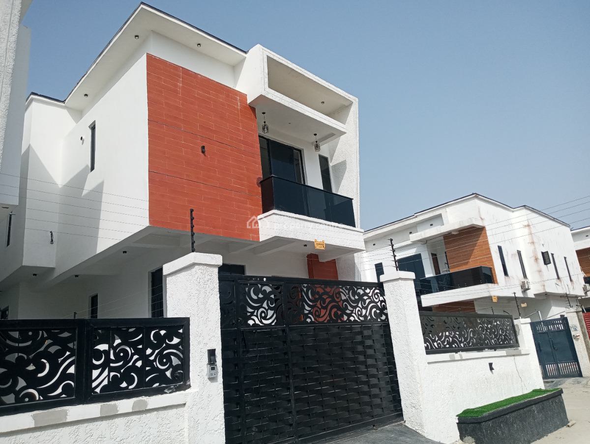 Standard Luxurious 4 Bedroom Semi Detached Duplex, Before Blanco Supermarket Ajah, Ajah, Lagos, Detached Duplex for Sale