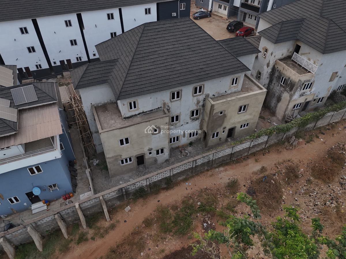 5 Bedroom Semi Detached House on 3 Floors (90% Completed) in a Gated E, Wuye, Abuja, Semi-detached Duplex for Sale