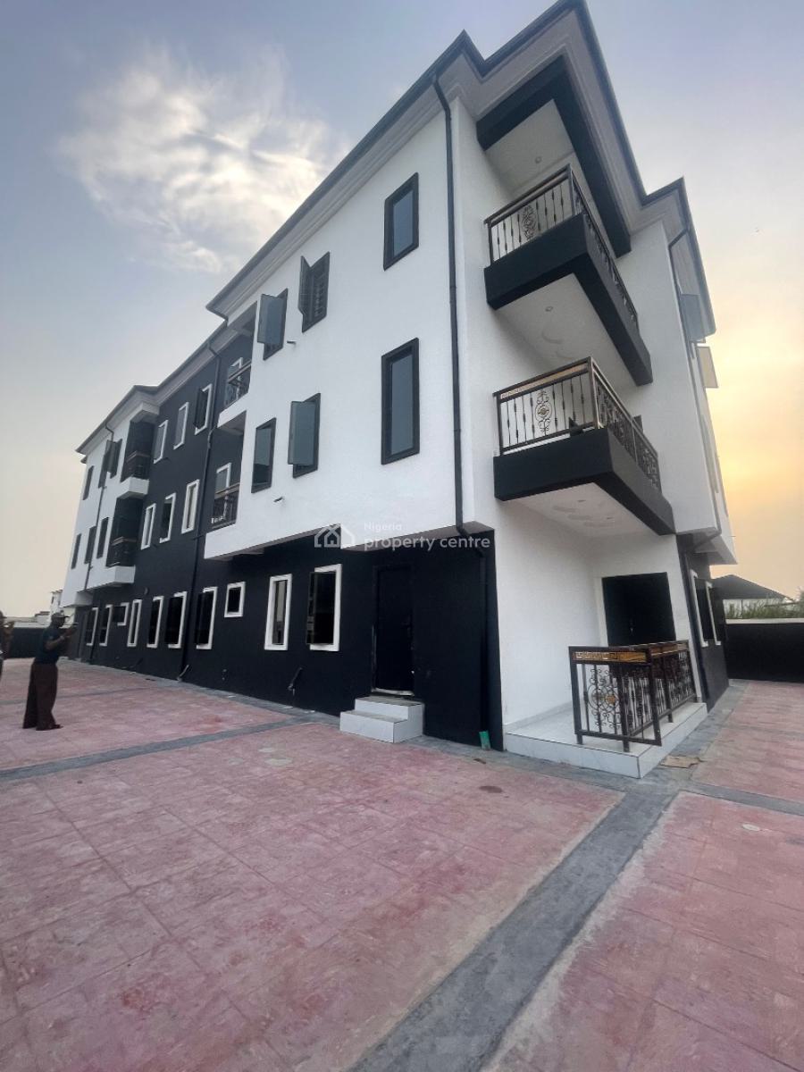 Brand New 2 Bedroom Apartment Inside a Secured Estate, Located Inside Quite and Secure Estate,interlocked All Round The Estat, Sangotedo, Ajah, Lagos, Flat / Apartment for Rent