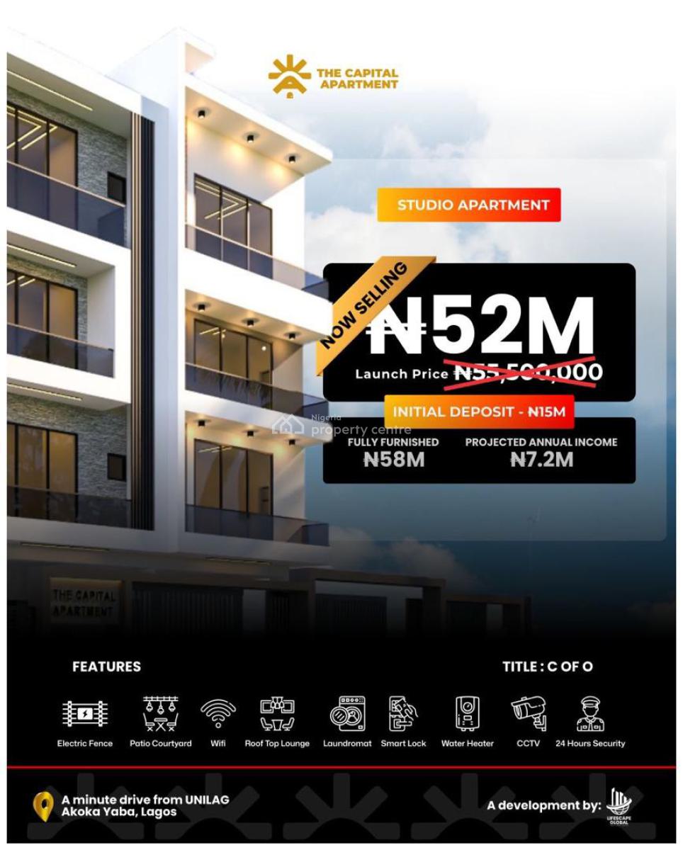 Hot Deal!! Earn Steady Cashflow Up to 8m Yearly Income - 2 Units Left, a Minute Away From The University of Lagos, Akoka, Yaba, Lagos, Flat / Apartment for Sale