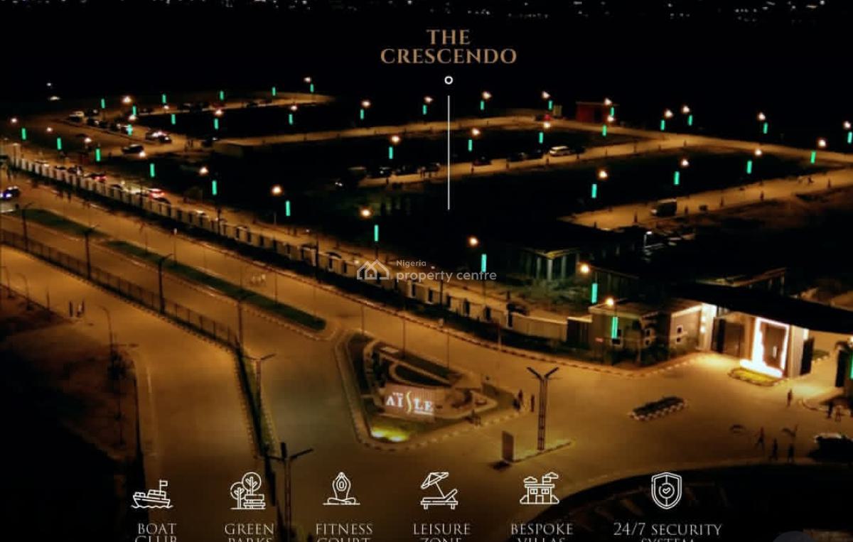 Waterfront Bareland Measuring 1200, The Aisle Residence Crescendo, Lekki Phase 1, Lekki, Lagos, Residential Land for Sale