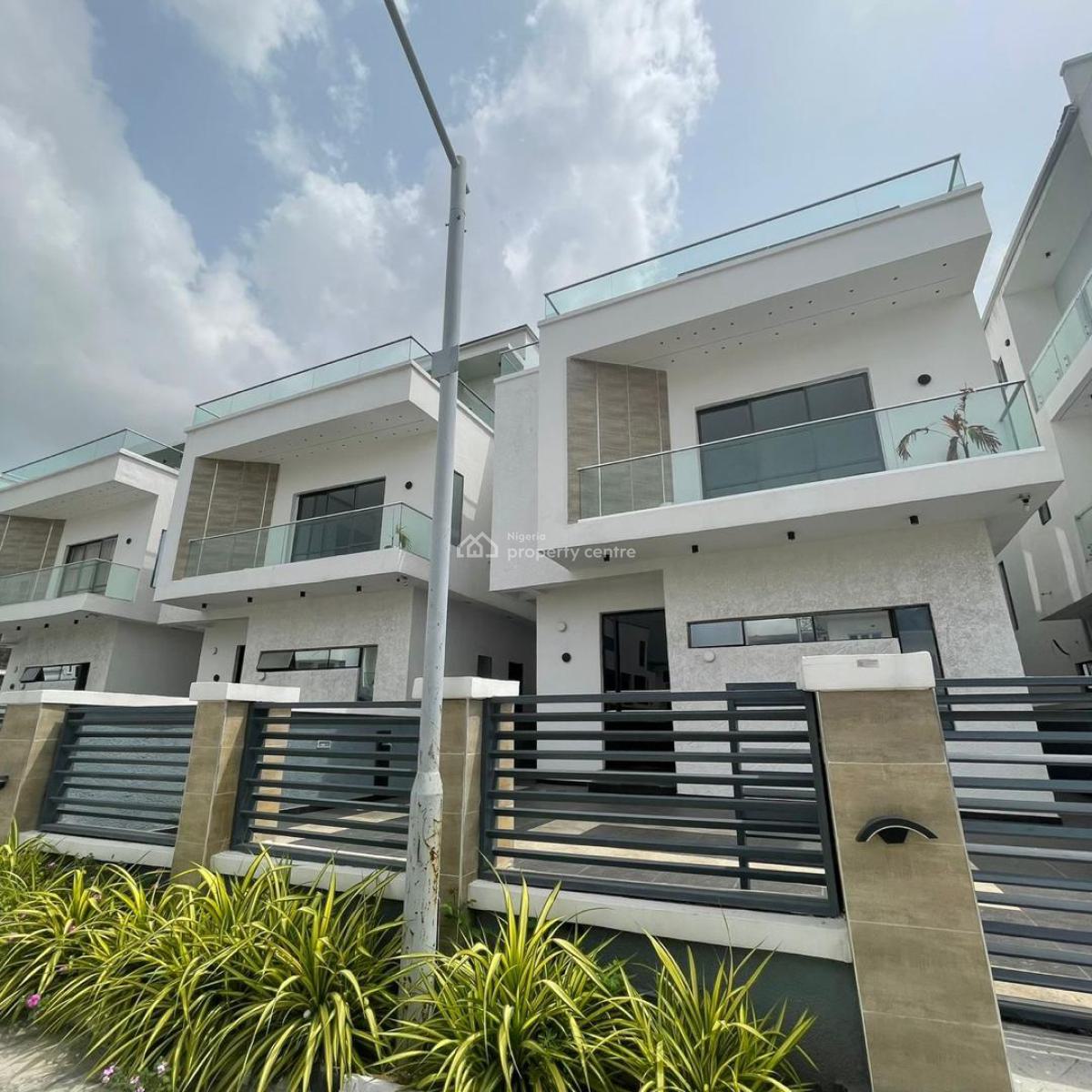 Magnificent, Ready to Move in 5 Bedroom Duplex with, Rooftop Terrace, Osapa, Lekki, Lagos, Detached Duplex for Sale