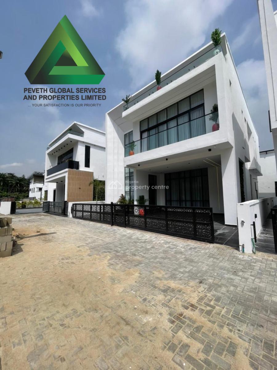 Luxury 5 Bedroom Fully Detached Duplex with Bq, Piano, Swimming Pool, Chevron Toll Gate, Lekki, Lagos, Detached Duplex for Sale