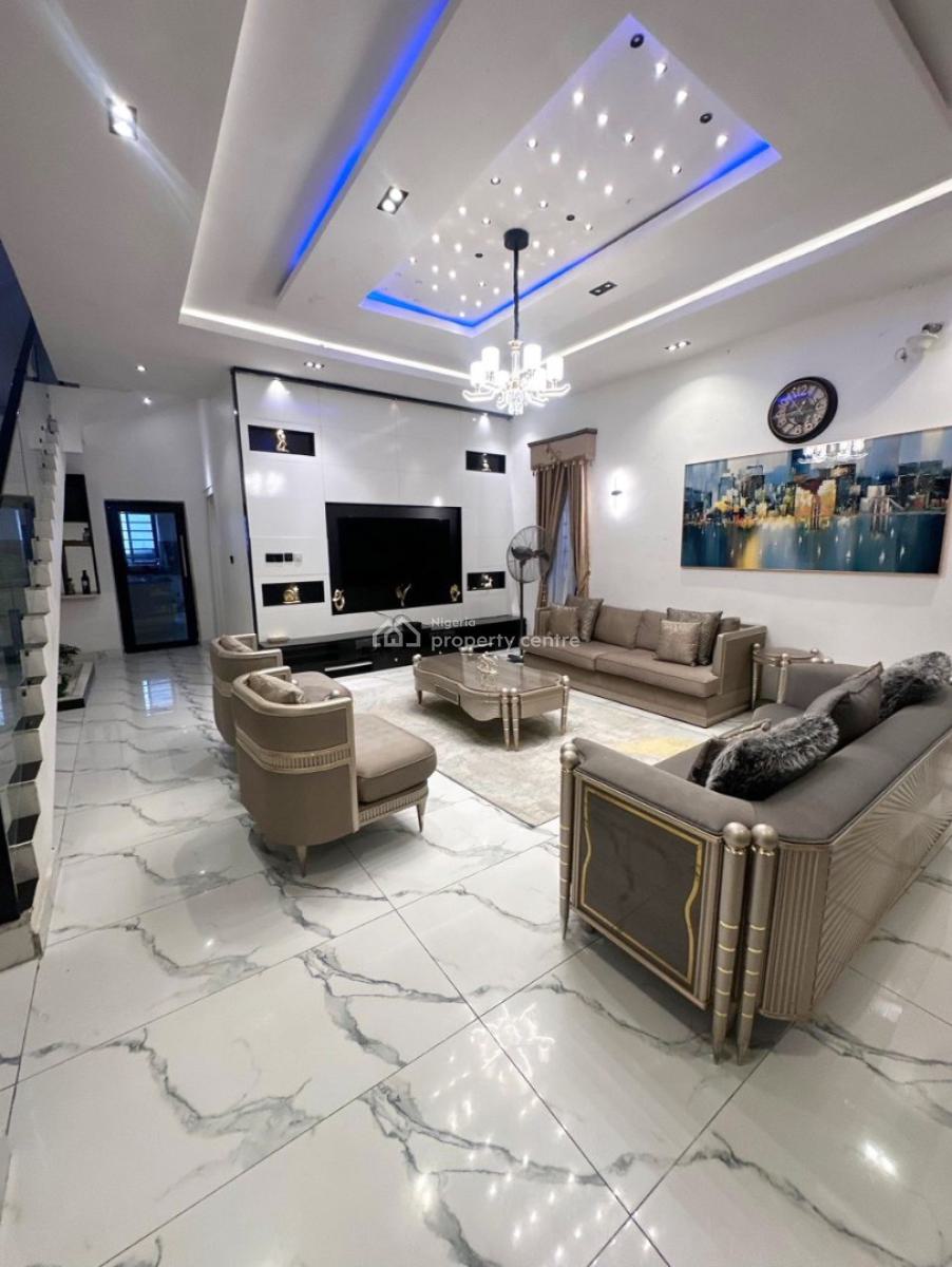 Fully Furnished 4 Bedroom Detached Duplex + Bq, Lekki Palm City, Ajah, Lagos, Detached Duplex for Sale