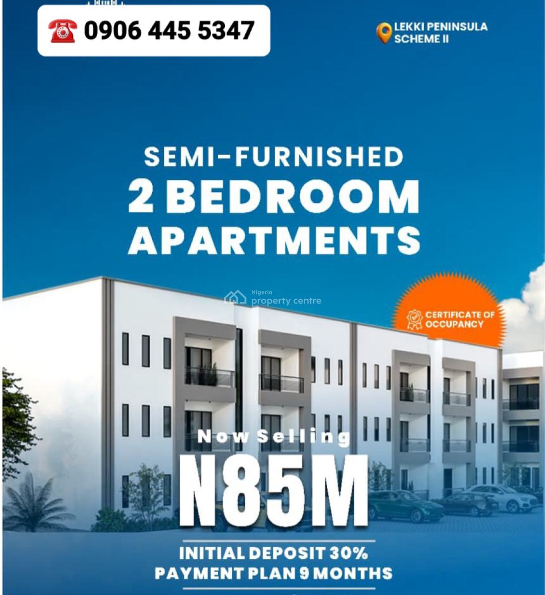 2 Bedroom Apartments, Lekki Peninsula Scheme 2, Ajah, Lagos, Block of Flats for Sale
