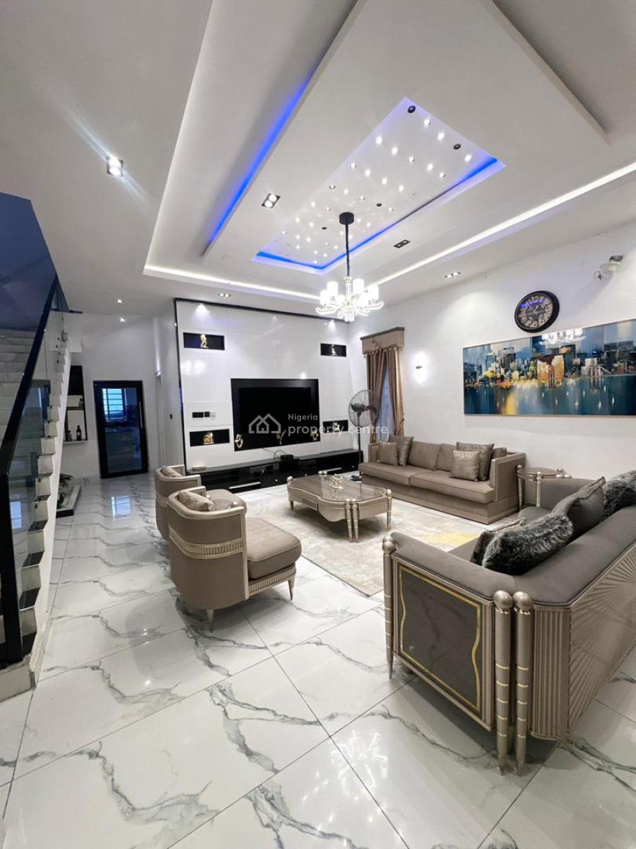 Fully Furnished 4 Bedroom Fully Detached Duplex with Bq, Lekki Palm City, Ajah, Lagos, Detached Duplex for Sale