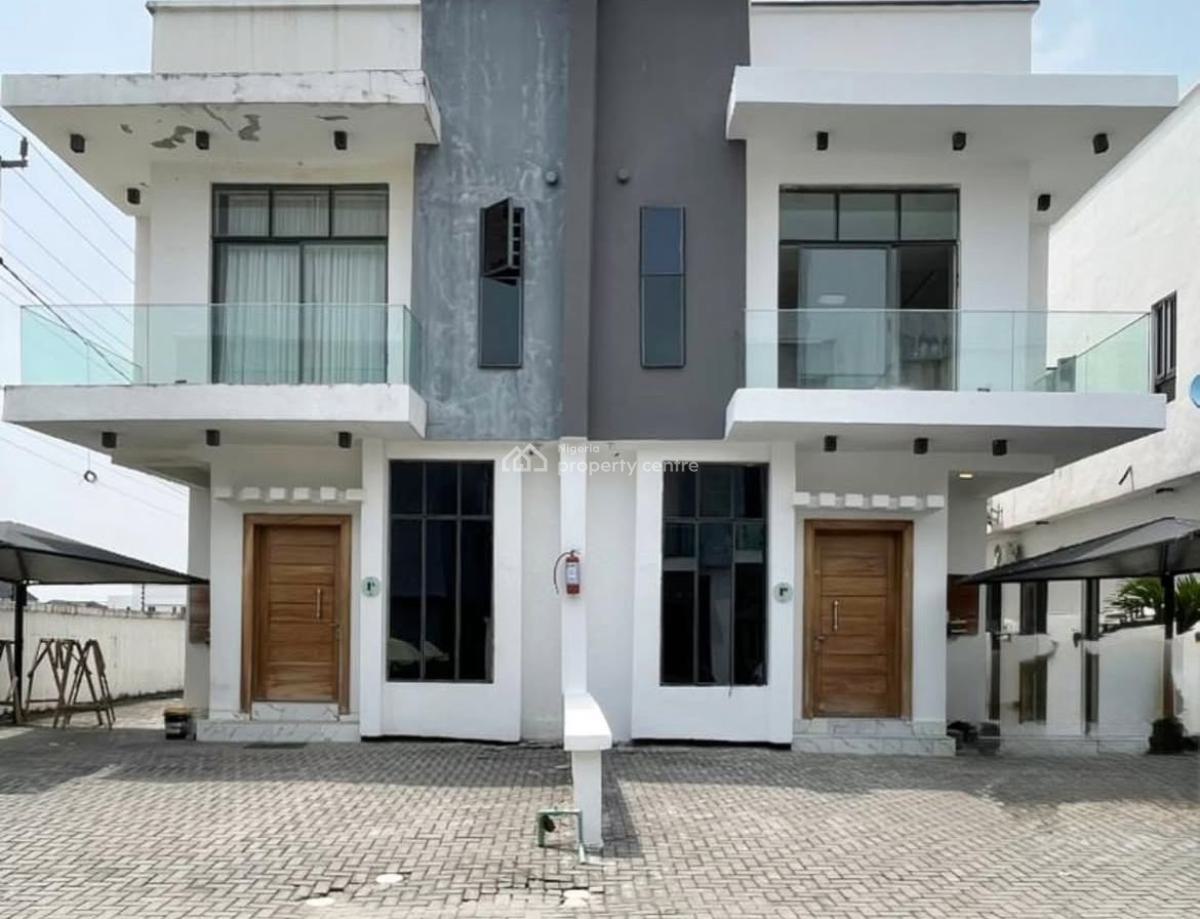 Sharp 4bedroom Duplex with Bq, Secured Estate, Osapa, Lekki, Lagos, Semi-detached Duplex for Rent